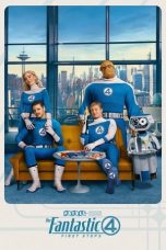 Poster film Fantastic Four 2025 versi terbaru Marvel Studios