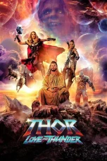 Poster film Thor: Love and Thunder 2022 full movie sub Indo